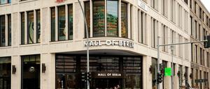 Der Eingang der Mall of Berlin an der Leipziger Straße.