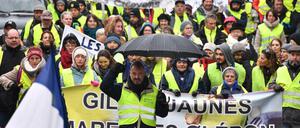 Protestet der "Gelbwesten" gegen höhere Steuern in Rochefort