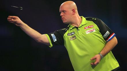  Michael van Gerwen zog in die dritte Runde ein. Dort trifft er auf Max Hopp. 