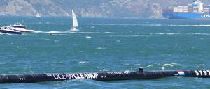 Die Aktion "The Ocean Cleanup" zur Säuberung des Pazifiks von Plastikmüll funktioniert noch nicht.