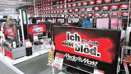 Media Markt macht immer wieder mit markanten Werbeslogans auf sich aufmerksam.