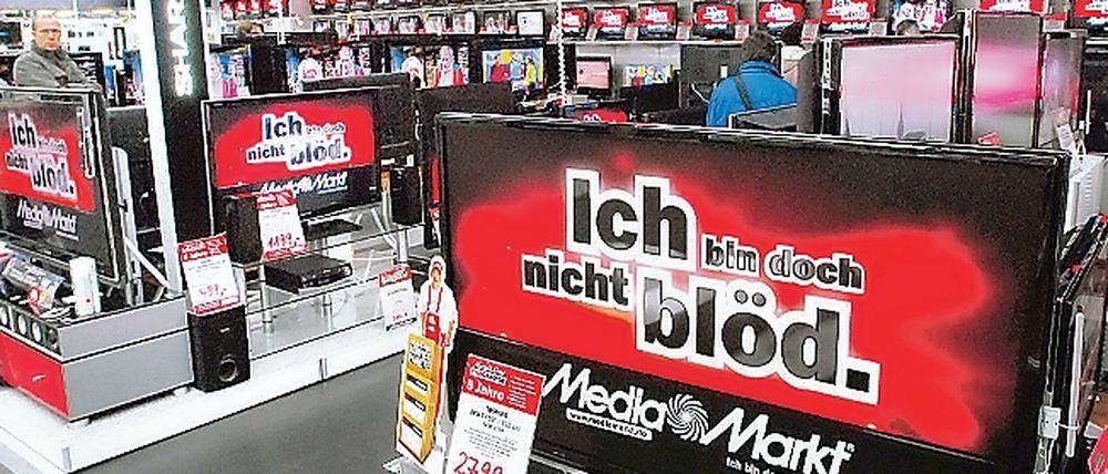 Media Markt macht immer wieder mit markanten Werbeslogans auf sich aufmerksam.
