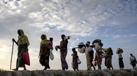 Muslimische Rohingya-Flüchtlinge in Bangladesch. Auch die UN-Vollversammlung hat nun dem Migrationspakt formal zugestimmt.
