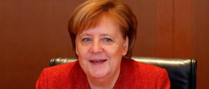 Die Bundeskanzlerin Angela Merkel während der Kabinettssitzung. 
