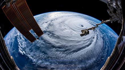 Der Hurrikan «Florence», aufgenommen von ESA-Astronaut Alexander Gerst aus der internationalen Raumstation ISS.