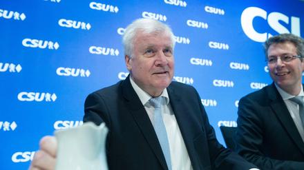 Bundesinnenminister Horst Seehofer und CSU-Generalsekretär Markus Blume. 