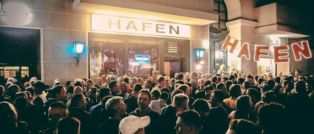 Der "Hafen", schwule Traditionsbar im Regenbogenkiez.