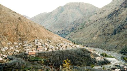Das Dorf Imlil, in dem die Leichen von zwei Frauen aus Skandinavien gefunden wurden, liegt im Tal in der Nähe des Mount Toubkal. 