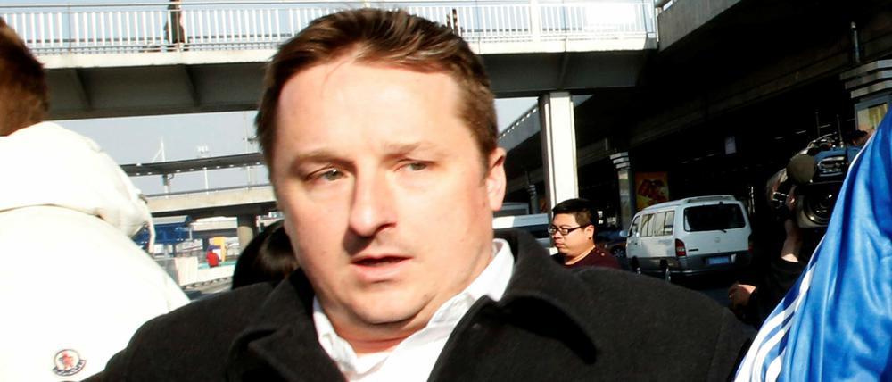 Der kanadische Unternehmer Michael Spavor im Januar 2014 auf dem Flughafen in Peking.