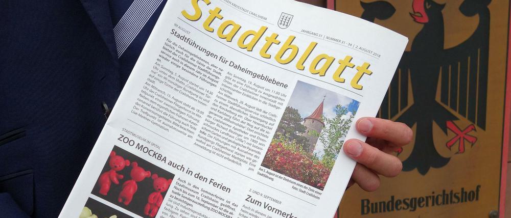 Eine Ausgabe des Amtsblattes der Stadt Crailsheim