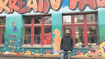 Betreuer. Benjamin Sandhop vom Kinder- und Familienzentrum in der Amendestraße. 