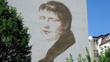 Kleist-Wandgemälde in der Grunewaldstraße in Berlin-Schöneberg, am Kleistpark.