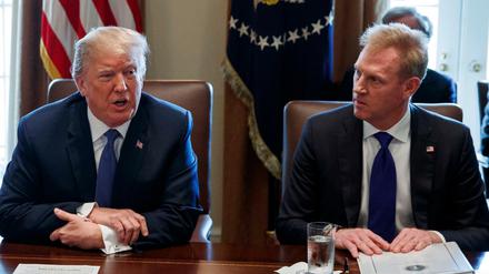 US-Präsident Trump und sein neuer Verteidigungsminister Patrick Shanahan 