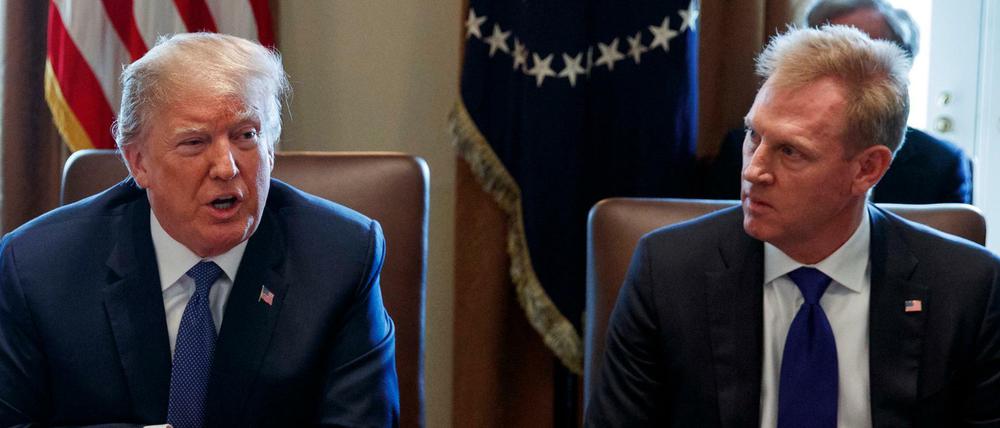 US-Präsident Trump und sein neuer Verteidigungsminister Patrick Shanahan