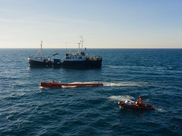 Die „Professor Albrecht Penck“ von Sea-Eye auf ihrem Weg zum Einsatz.