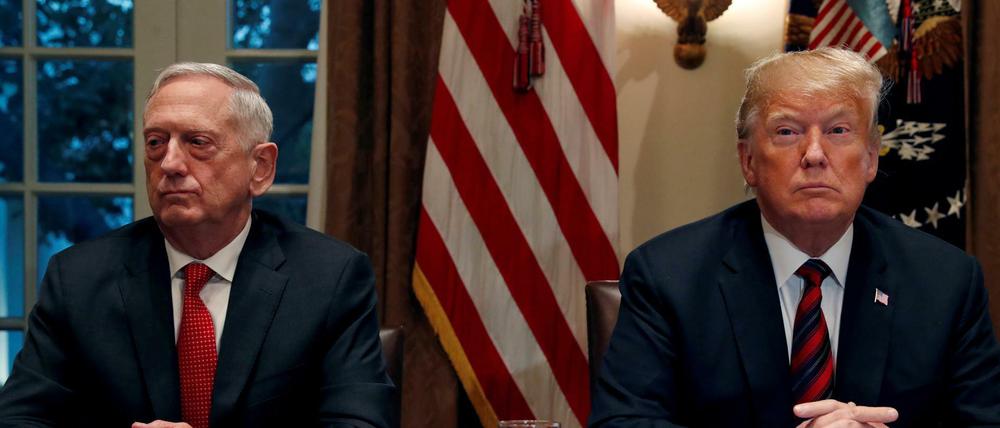 Das Vertrauensverhältnis zwischen Trump und Mattis ist zerrüttet.
