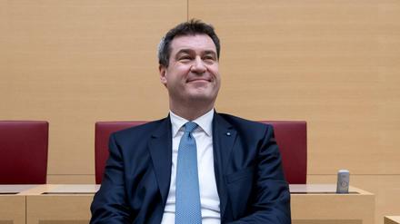 Markus Söder nimmt an einer Sondersitzung des bayerischen Landtags teil. (Archivbild)