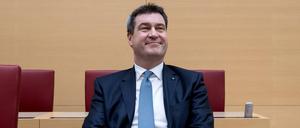Markus Söder nimmt an einer Sondersitzung des bayerischen Landtags teil. (Archivbild)