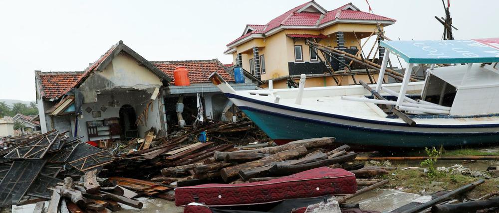 Der Tsunami in Indonesien hatte eine gewaltige Zerstörungskraft.