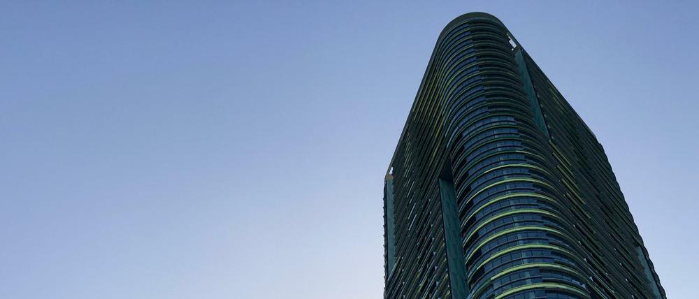 Das Hochhaus Opal Tower steht im Olympiapark.