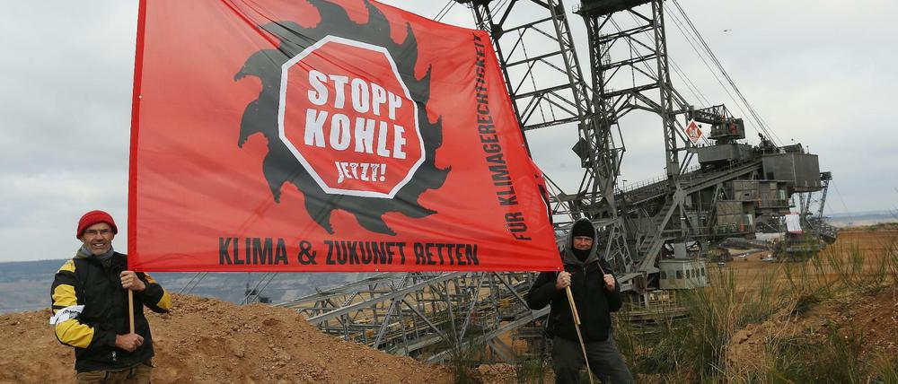 Seit Monaten protestieren Aktivisten (hier ein Archivbild) am Hambacher Forst.