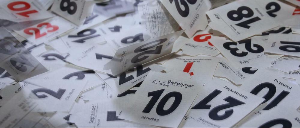 Am Ende des Jahres bleibt von jedem Abreißkalender nur ein Haufen von Zetteln.