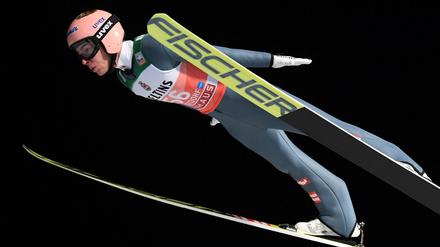 Flog am weitesten: Der Österreicher Stefan Kraft in Oberstdorf.