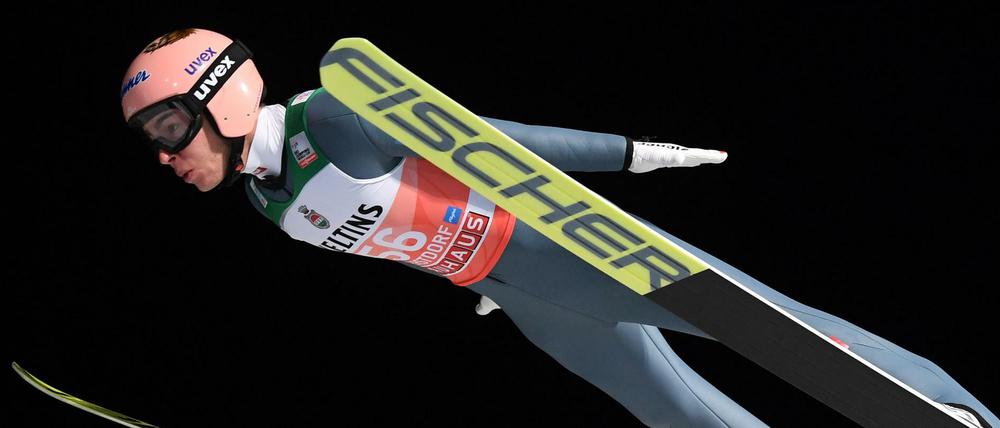 Flog am weitesten: Der Österreicher Stefan Kraft in Oberstdorf.