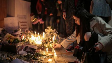 Mahnwache vor der Botschaft Norwegens in Rabat