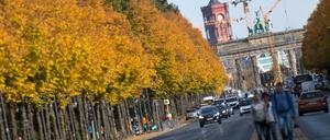 Straße des 17. Juni zwischen der Siegessäule und dem Brandenburger Tor