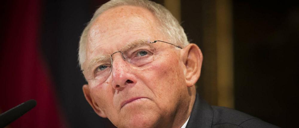 Bundestagspräsident Wolfgang Schäuble.