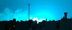 Blaues Licht über New York