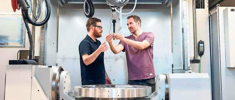 Drucken mit Draht. Die 3D-Metalldrucker der BIG-Tochter können Werkstücke produzieren, aber auch Kunstwerke im Auftrag von Designern. 