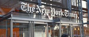 Die "New York Times" gehörte zu den US-Zeitungen, die nach einer Hackerattacke am Samstag nicht pünktlich erschien. 
