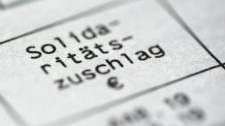 Der Soli ist für die Finanzierung von Bundeszuschüssen a ndie Ost-Länder da.