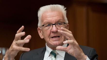 Der baden-württembergische Ministerpräsident Winfried Kretschmann (Bündnis 90/Die Grünen)