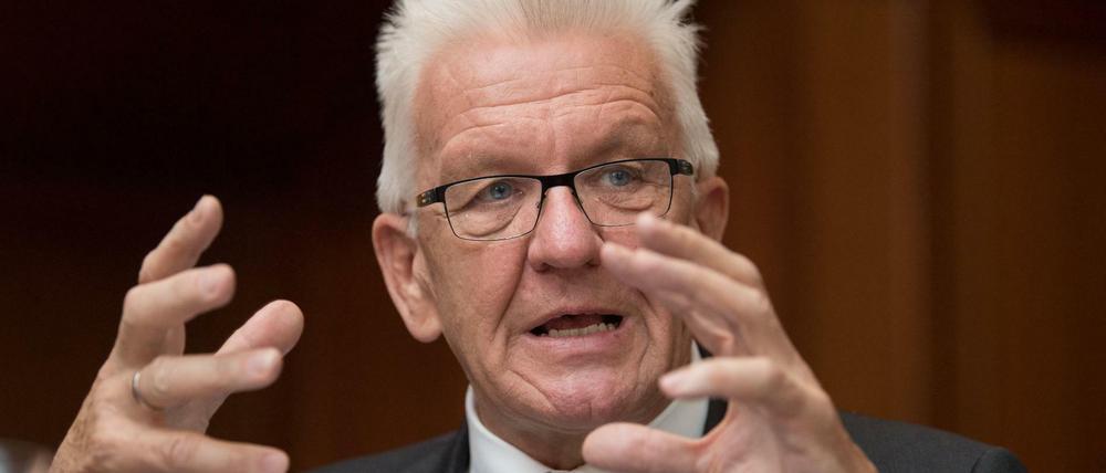 Der baden-württembergische Ministerpräsident Winfried Kretschmann (Bündnis 90/Die Grünen)