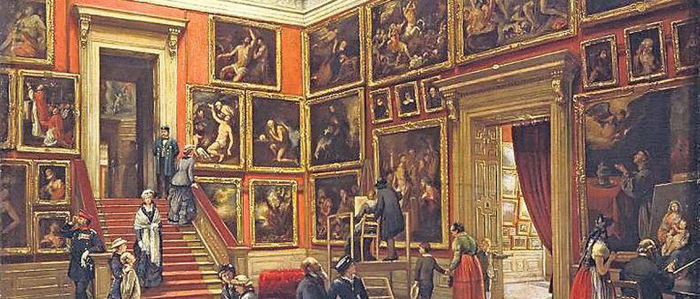 Von Dresden nach Madrid. Karl Louis Preusser „In der Dresdner Galerie“ (1881). 