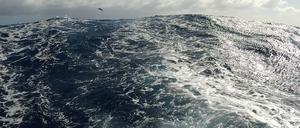 Was immer gleich bleibt. Eine hohe Dünung im Südpolarmeer, aufgenommen vom Jean Luc van den Heede, der das Golden Globe Race anführt. 