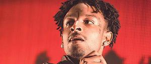 Der Rapper 21 Savage bei einem Auftritt in Austin, Texas.