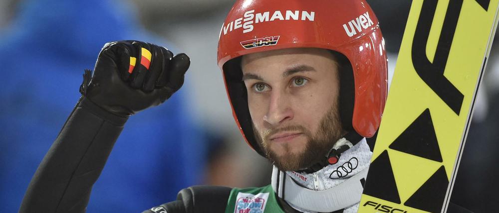 Starker Auftakt. Markus Eisenbichler springt in Oberstdorf auf Platz zwei.