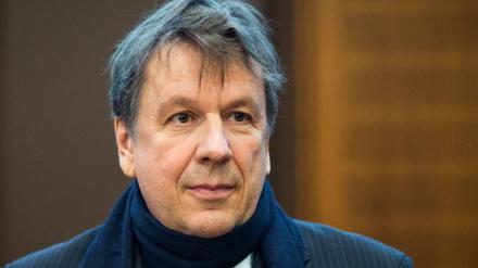 Kachelmann im Verhandlungssal des Oberlandesgerichts in Frankfurt am Main