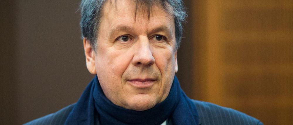 Kachelmann im Verhandlungssal des Oberlandesgerichts in Frankfurt am Main