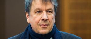 Kachelmann im Verhandlungssal des Oberlandesgerichts in Frankfurt am Main