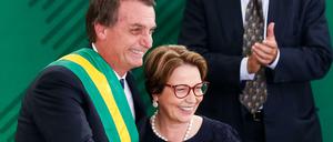 Brasiliens neuer Präsident Jair Bolsonaro und die neue Landwirtschaftsministerin Tereza Cristina.