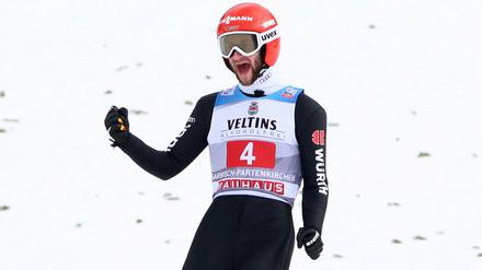 Markus Eisenbichler konnte auch in Garmisch-Partenkirchen jubeln.