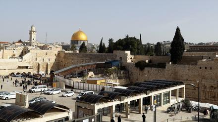 Blick auf die Klagemauer in Jerusalem