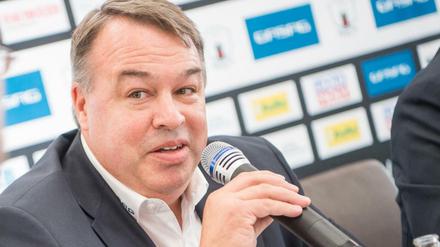 Stéphane Richer, Sportdirektor und Trainer der Eisbären, ist mit der Leistung seiner Mannschaft zufrieden. 