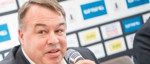 Stéphane Richer, Sportdirektor und Trainer der Eisbären, ist mit der Leistung seiner Mannschaft zufrieden. 