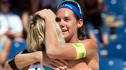 Kira Walkenhorst (rechts) bildete mit Laura Ludwig das perfekte Beachvolleyball-Duo.